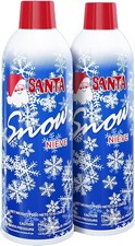 Prextex 2 Pack Fake Snow Spray for Christmas Tree - Quick-Dry Textured...