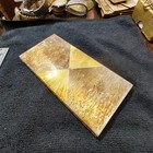 Vintage Two-Tone Sunburst Atomic Engine-Turned Cigarette Case Gold Silver Deco — photo 9