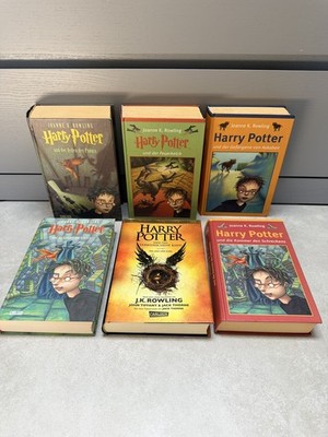 6 Stück Harry Potter Bücher J. K. Rowling Buch Kinderbuch 