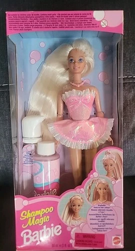 VINTAGE 1995 SHAMPOO MAGIC BARBIE DOLL MATTEL NEW IN ORIGINAL BOX SEALED # 14457