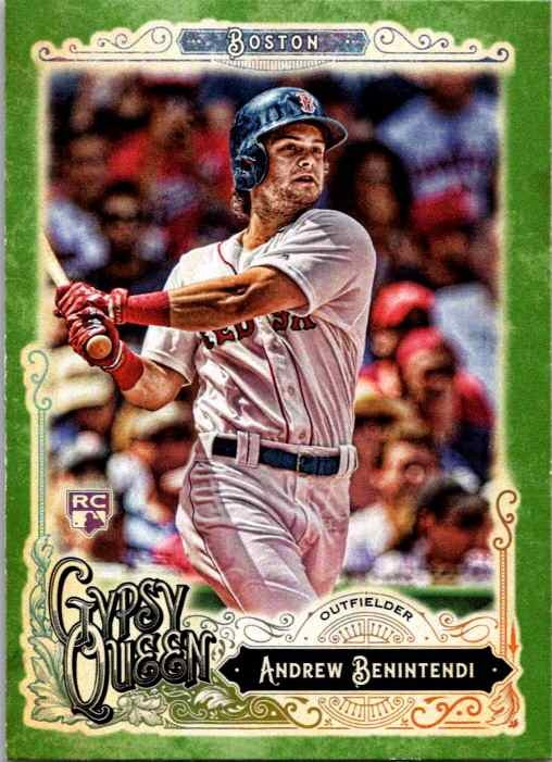 2017 Topps Gypsy Queen #282 Andrew Benintendi Green RC