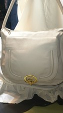 Armani Jeans Shoulder Handbag in Cement w/Fro...