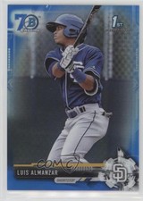2017 Bowman Chrome Prospects Blue Refractor 70th Anniversary Luis Almanzar s3g