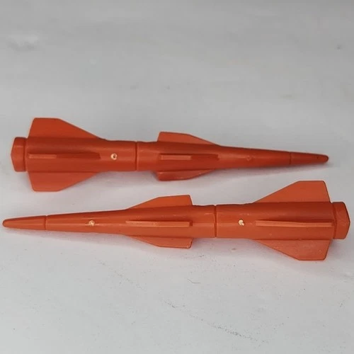 1988 Vintage Gi Joe Desert Fox Missile x2 Vehicle Part Piece Hasbro