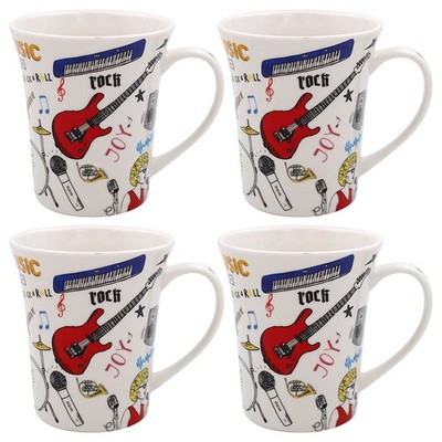 Lesser & Pavey Musikbecher 4er Set Fine China 300ml Tassen