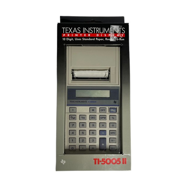 Texas Instruments 1988 Printer Display Calculator Ti 5005 II MIB For
