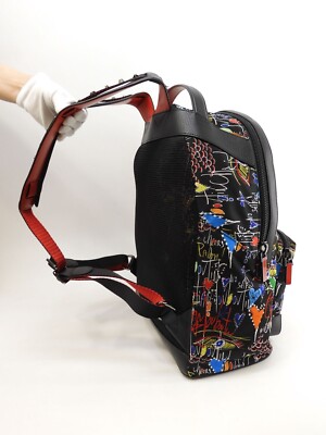 Christian Louboutin Backloubi Backpack CHRISTIAN LOUBOUTIN Backloubi Small Nylon Backpack Bag Black main image 3