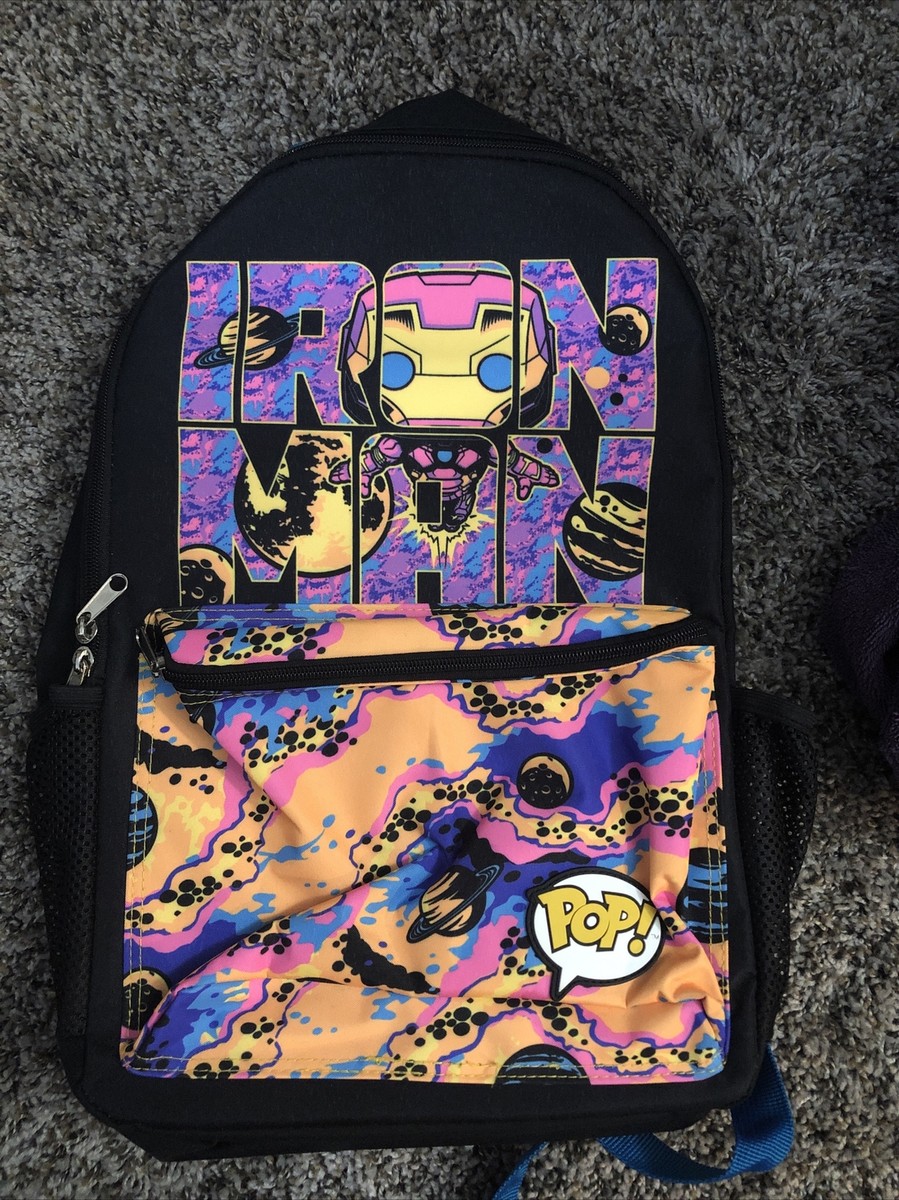 Funko Pop Marvel BLACK LIGHT Iron Man BACKPACK Target Exclusive. NWT Funko Pop Marvel Iron Man Blacklight Backpack Target  main image 2