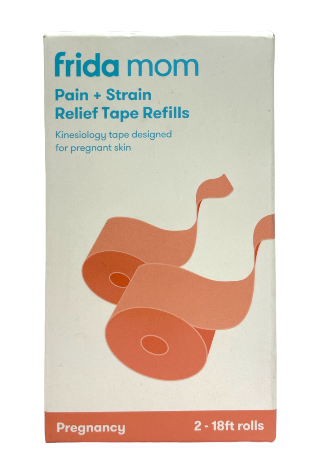 Frida Mom Pain+Strain Relief Tape Refills For Pregnant Skin 2-18ft Rolls NEW!