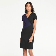 NWT Ann Taylor The All-Day Ponte Dress in Colorblock