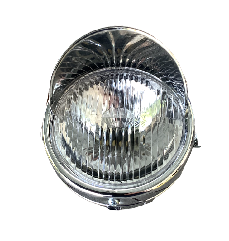 Phare Avant Chromé 135mm Avec Casquette Pour MBK 51 - Mobylette - Rétro Et Efficace