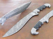Hand Forged Damascus 17.5" Ranger Bowie Knife Best Tool For Hunting & Camping.