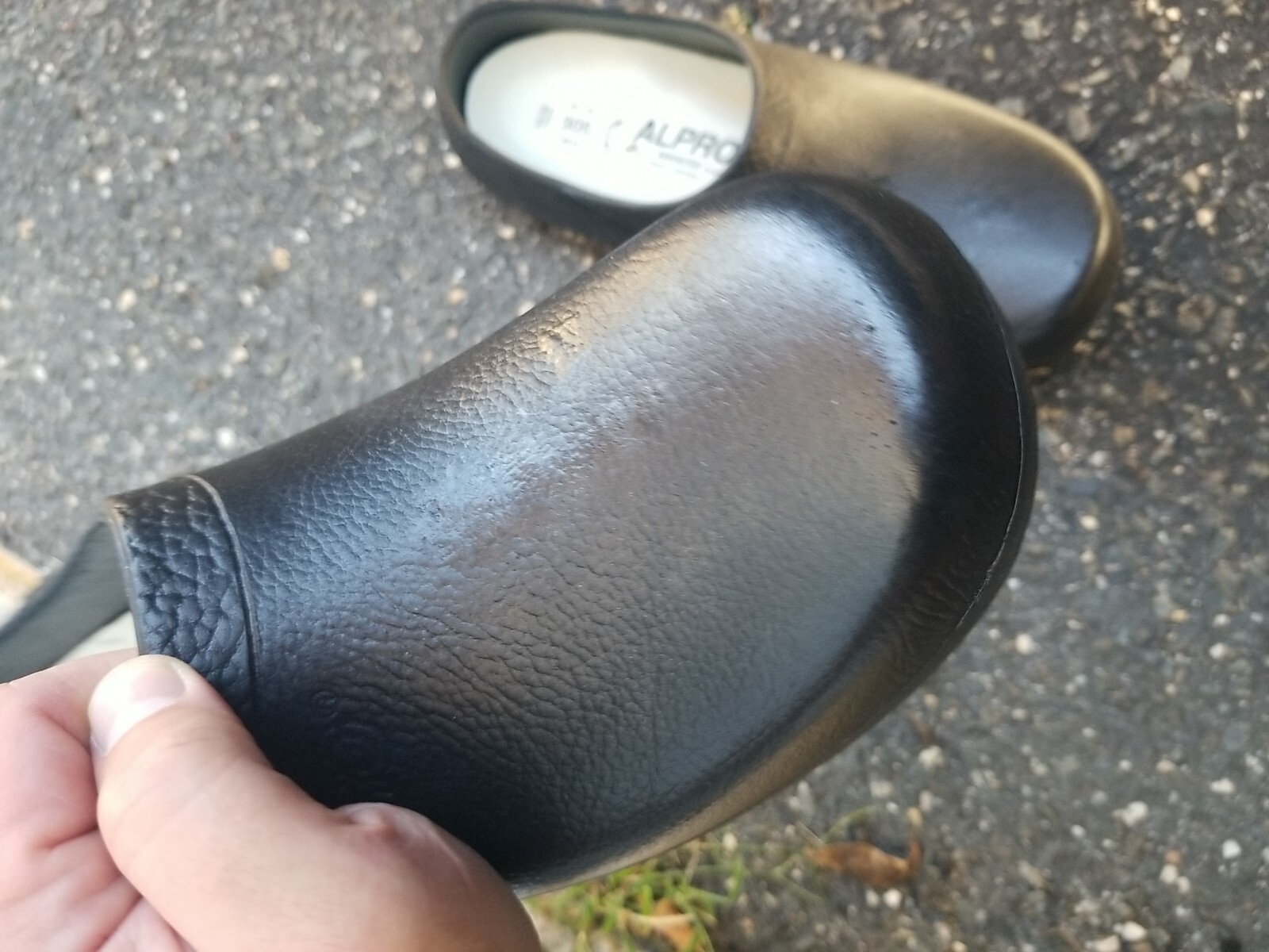 Alpro Birkenstock Clogs Mens US 14 Black Rubber Slip Res Shoes Casual Slip On image 2