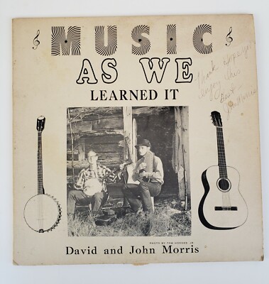 Signed Music As We Learned It David and John Morris Folk Kidtown Traditional Vtg