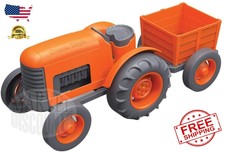 green toys tractor vehicle orange