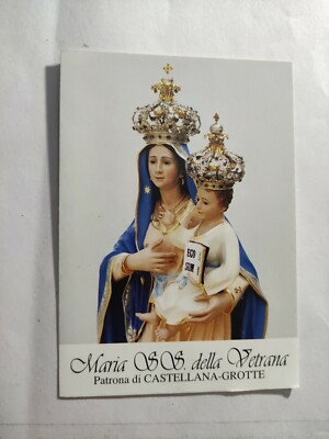 Maria S.O.S della Vetrana mit Gebet, Santino Holy Card
