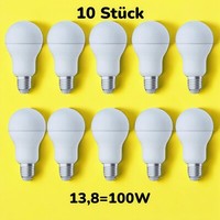 Leuchtmittel Birnenform 13,8W Fast 100W E27 Matt 1521Lm Warmweiß 2700K