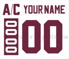 Peterborough Petes Customized Number Kit for 1989-2009 Home Uniform