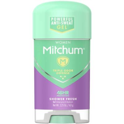New Mitchum Deodorant Womens Gel Shower Fresh 2.25 Ounces