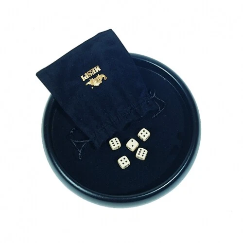 WEIBLE Würfelteller - 26 cm - mit Würfel - schwarz