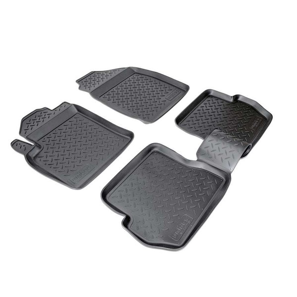 3D Gummi FußMatten Passend FüR Ford Fusion | JU2 | 2002-2012 Passgenau Mit Rand-image