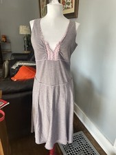 Free People Womens M Boho Distressed Dress Purple Gray 