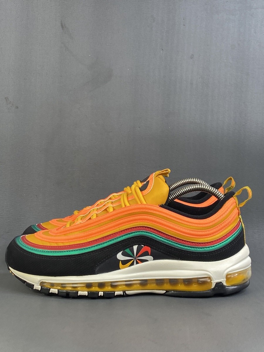 green orange yellow air max 97