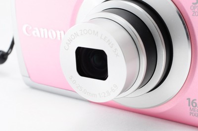 NEAR MINT w/strap] Canon PowerShot A2600 Pink Digital Camera
