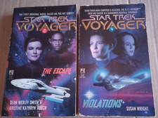 Star Trek Book Voyager Volume 2 4 Book Lot The Escape Violations 1995 Paramount