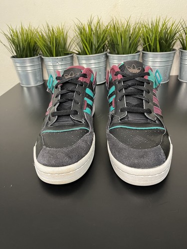 Adidas Forum Exhibit Low Black Crimson Green H01912 Mens Size 11 Rare Air  Grail | eBay