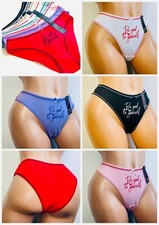 6-12 Women TEEN BIKINI high Cut Panties Undies 95 COTTON GIFTS PACKS 30018 S-XL