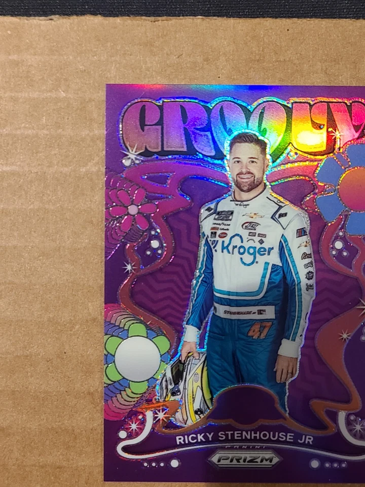 2023 PANINI PRIZM RACING RICKY STENHOUSE JR. GROOVY INSERT CASE HIT SP #G14 - Image 2 of 4