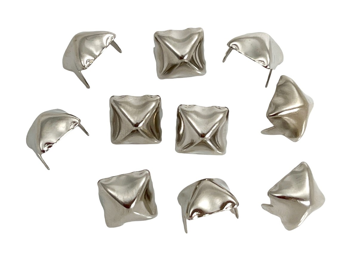 1000 Pyramid Stud USA Made Spot Two Prongs Steel Heavy Duty Punk