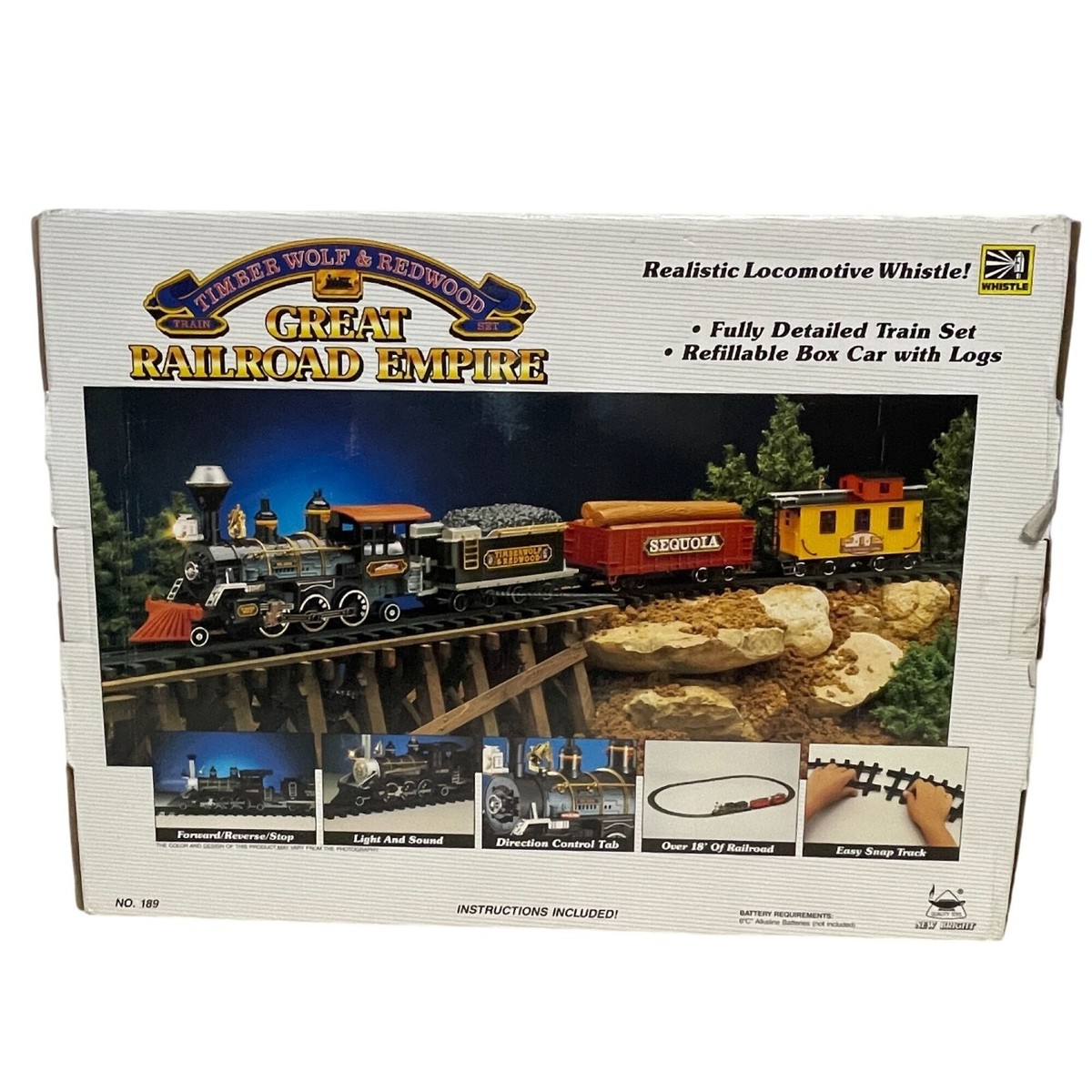 Great American Timber Wolf & Redwood Express Train Set 18' of