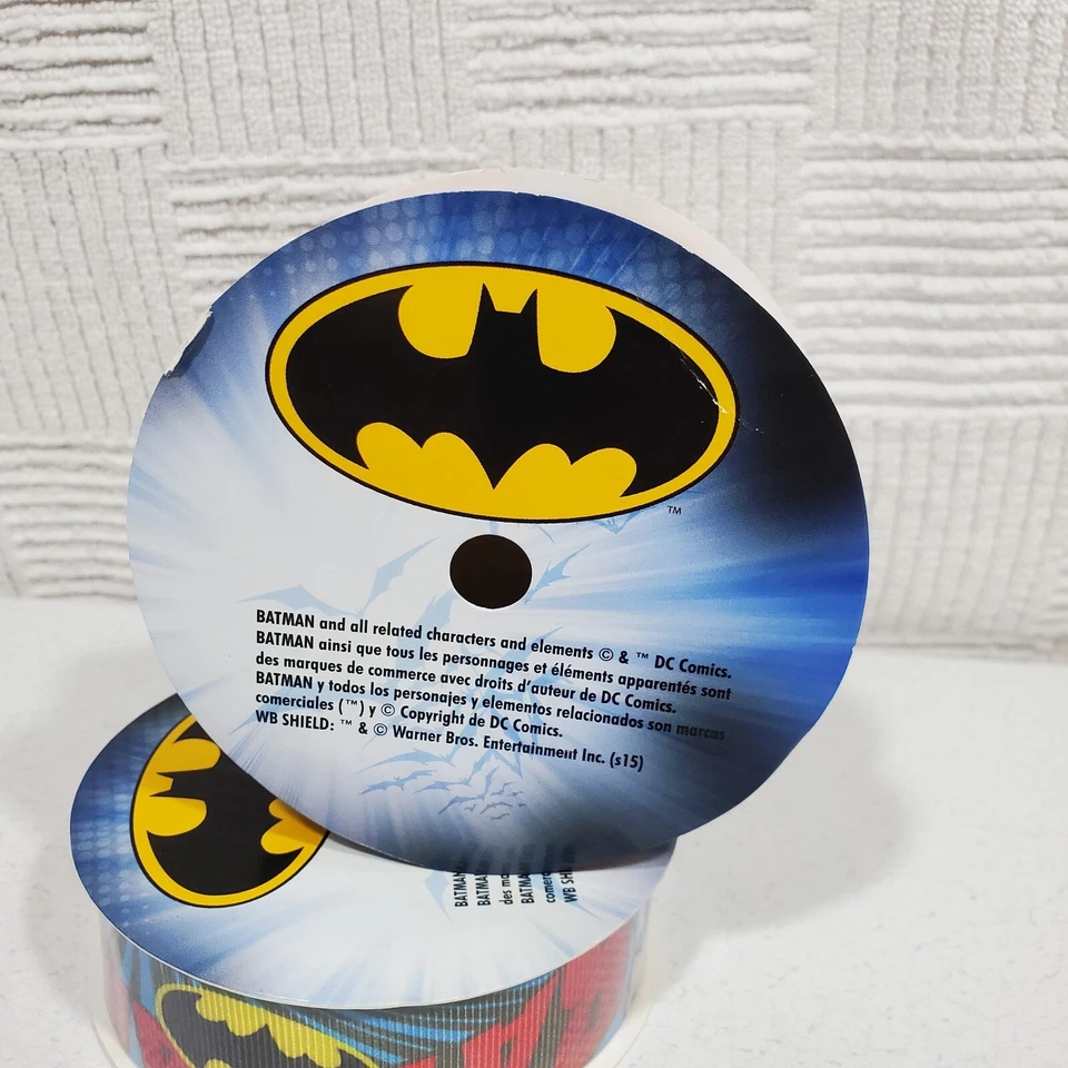 Lot of 2 Batman Simplicity RIBBON 1 inch /25.4 Mm 3 Yards/2.74  Swack! Comics  - Image 4 of 4