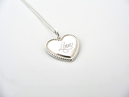 Tiffany \u0026 Co Love Heart Bead Necklace 