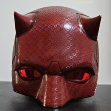 Daredevil Matt Murdock Movie Cosplay Helmet ABS Cowl Half Mask Painted Blk / Red
