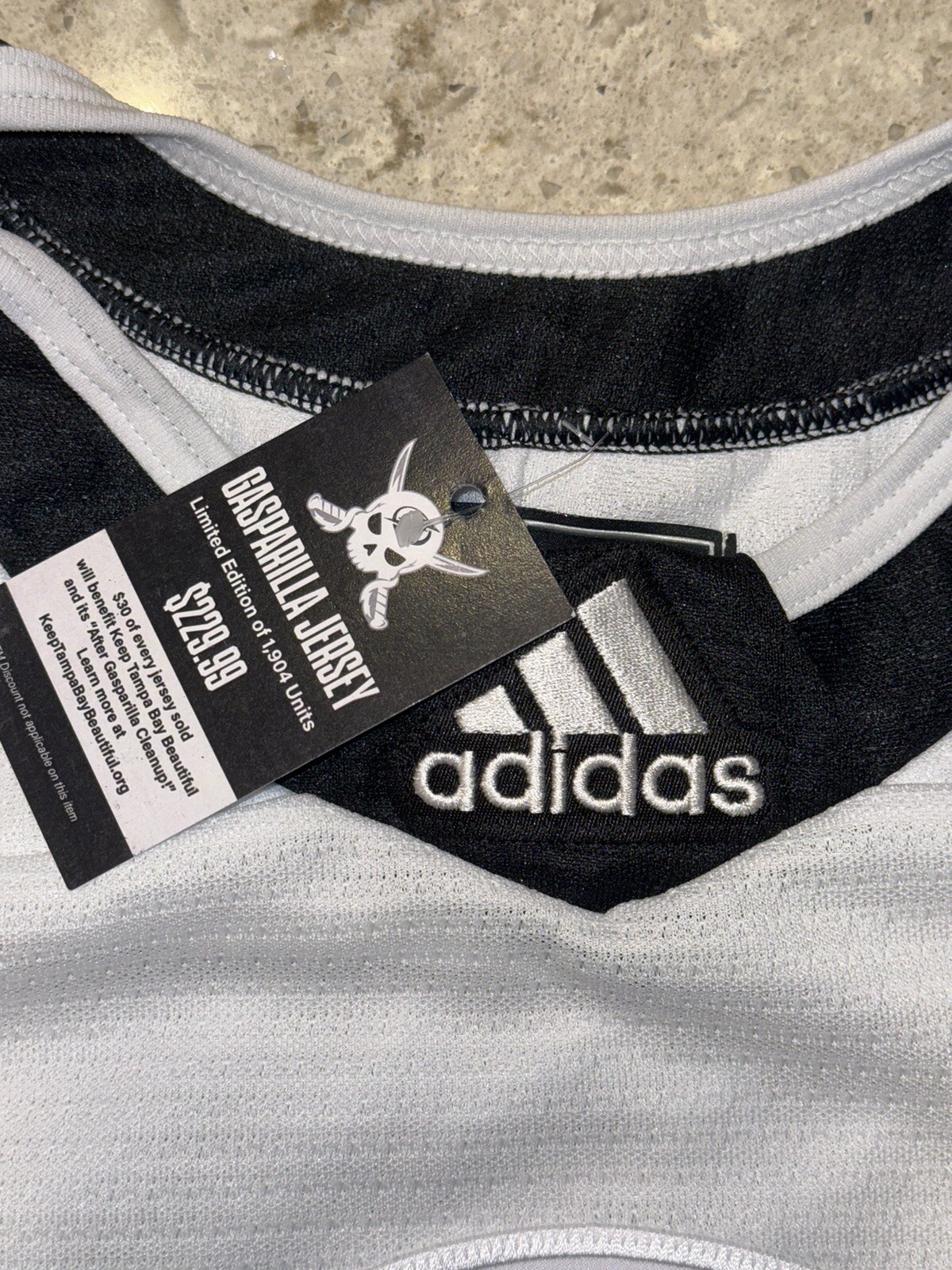 RARE TAMPA BAY LIGHTNING GASPARILLA ADIDAS HOCKEY JERSEY Size 50 M 1
