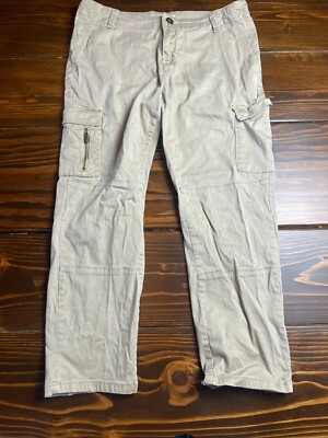 Ruff Hewn Pants, Women's Size 6, Tan, Cargo, Pockets, Straight Leg