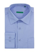 DTI BB Signature Mens Modern Classic Fit 2 Ply Pure Cotton Solid Dress