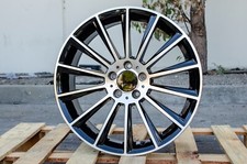 5x112 Single Rim 18x8 35 Black Machined Fit Mercedes Cla250 C300 C350 E350 E420