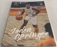 2021-22 Chronicles Draft Luminance Basketball Jaden Springer Tennessee Rookie