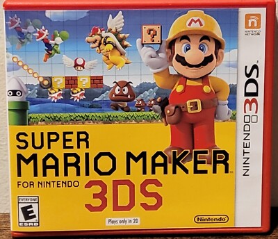 Super Mario Maker For Nintendo (3DS, 2016) Test Works Great