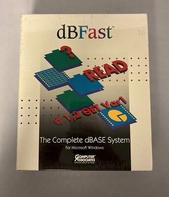Computer Associates dBFast Version 1.7 1991 Vintage Computer Software