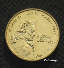 COIN OF POLAND 2 ZL - POLISH MONARCHS - KING STANISLAW AUGUST PONIATOWSKI (UNC)