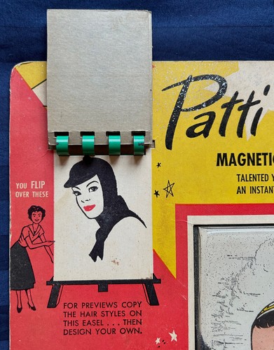 Patti Petite Magnetic Beauty Parlor Toy Includes Magnetic Comb Vintage - Picture 8 of 16