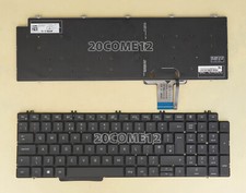 New for DELL Precision 7550 7750 7560 7760 Keyboard Backlit Gray black UK