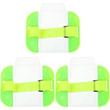3pcs Elastic Arm Badge Holders Workers Card Holders Arm Badge Sleeves UK