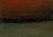 DUSK SEASCAPE Ocean Lakeside Original Impressionist OIL PAINTING Listed Artist