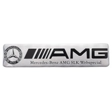 Mercedes-Benz AMG SLK Webspecial Aluminum logo badge replacement piece